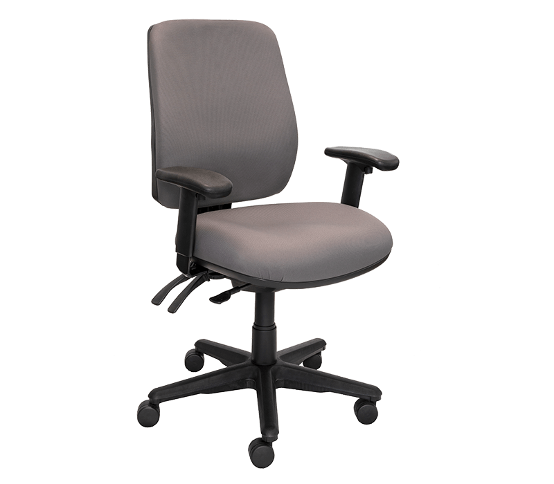 Buro Roma 3 Lever High Back Charcoal / With Arms / Unassembled