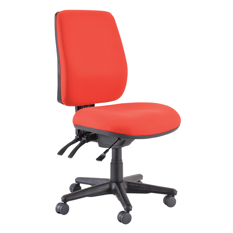 Buro Roma 3 Lever High Back Red / Without / Unassembled