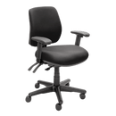 Buro Roma 3 Lever Mid Back Black / With Arms / Unassembled