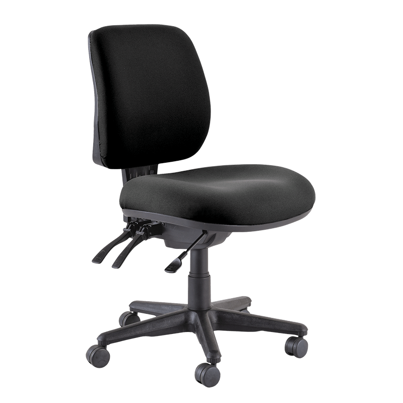 Buro Roma 3 Lever Mid Back Black / Without / Unassembled