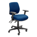Buro Roma 3 Lever Mid Back Dark Blue / With Arms / Unassembled