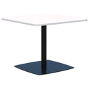 Classic Square Table 1000 x 1000 / Snow Velvet / Black