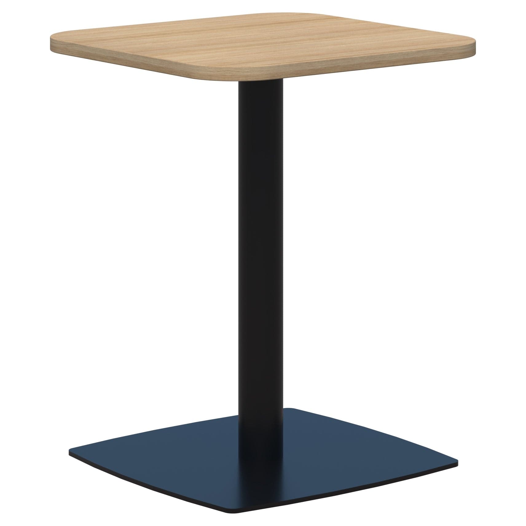 Classic Square Table 600 x 600 / Classic Oak Naturale / Black