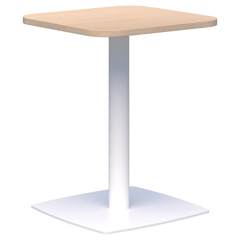 Classic Square Table 600 x 600 / Refined Oak Naturale / White