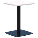 Classic Square Table 600 x 600 / Snow Velvet / Black