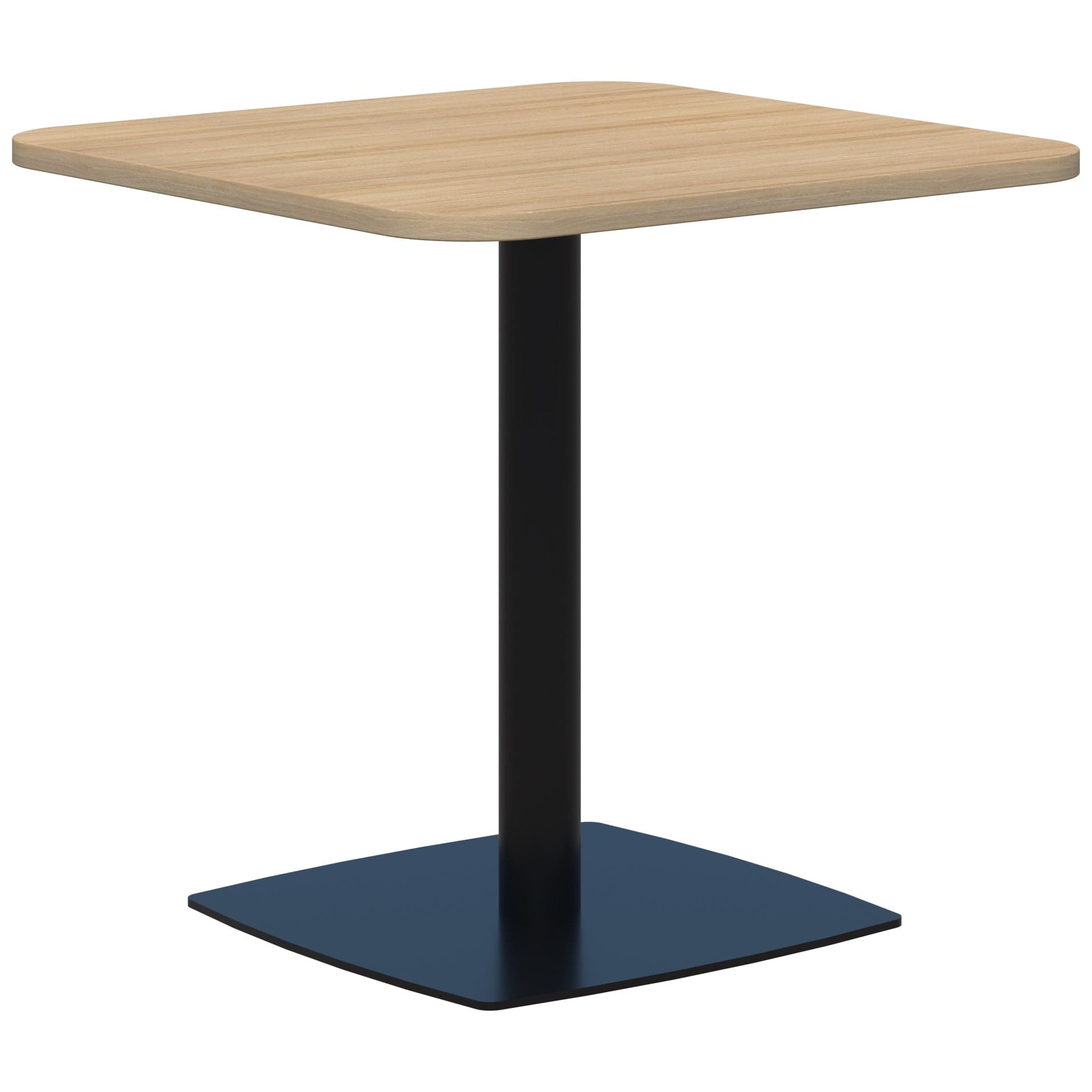 Classic Square Table 800 x 800 / Classic Oak Naturale / Black