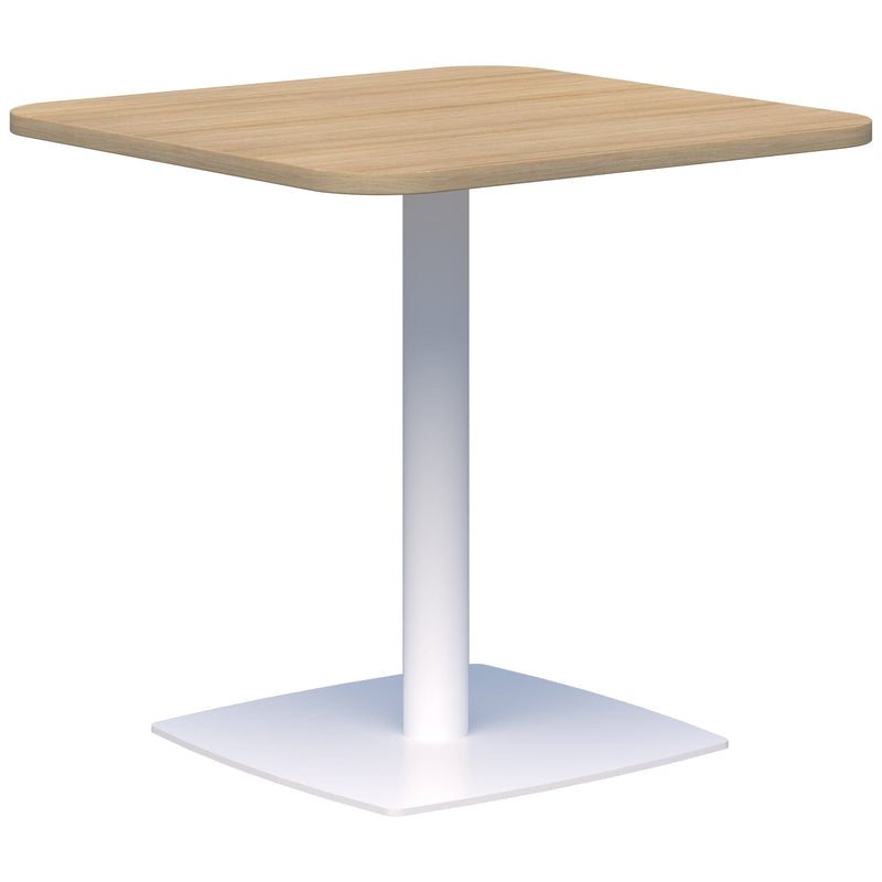 Classic Square Table 800 x 800 / Classic Oak Naturale / White
