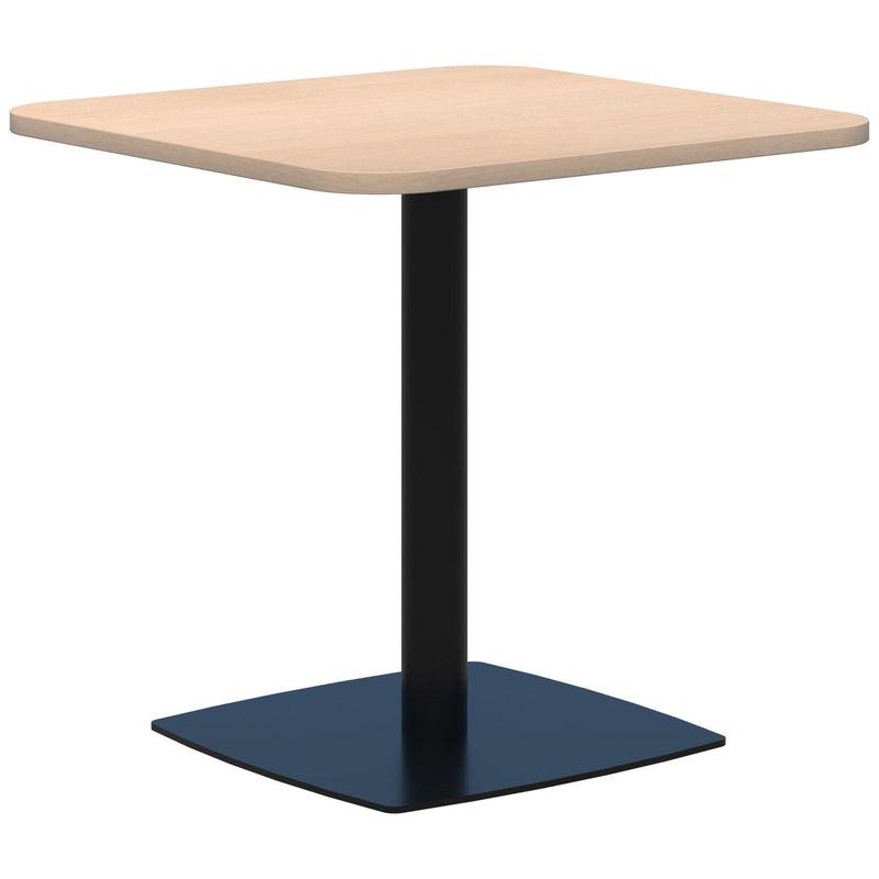 Classic Square Table 800 x 800 / Refined Oak Naturale / Black