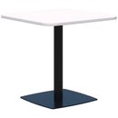 Classic Square Table 800 x 800 / Snow Velvet / Black