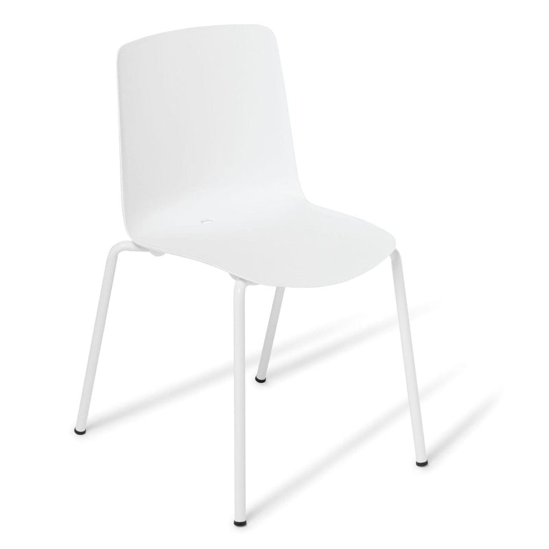 Coco Visitor Chair White / 4 Legs