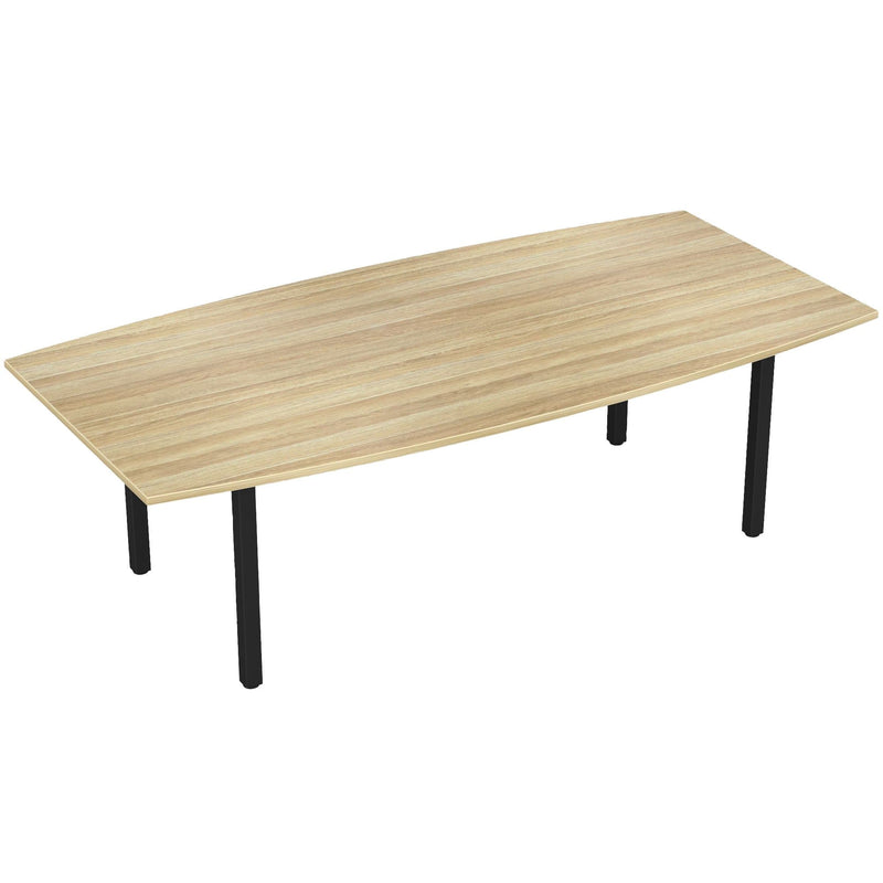 Cubit Boardroom Table Atlantic Oak / Black
