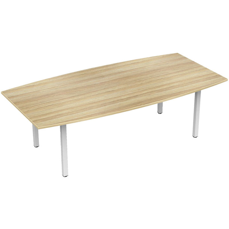 Cubit Boardroom Table Atlantic Oak / White