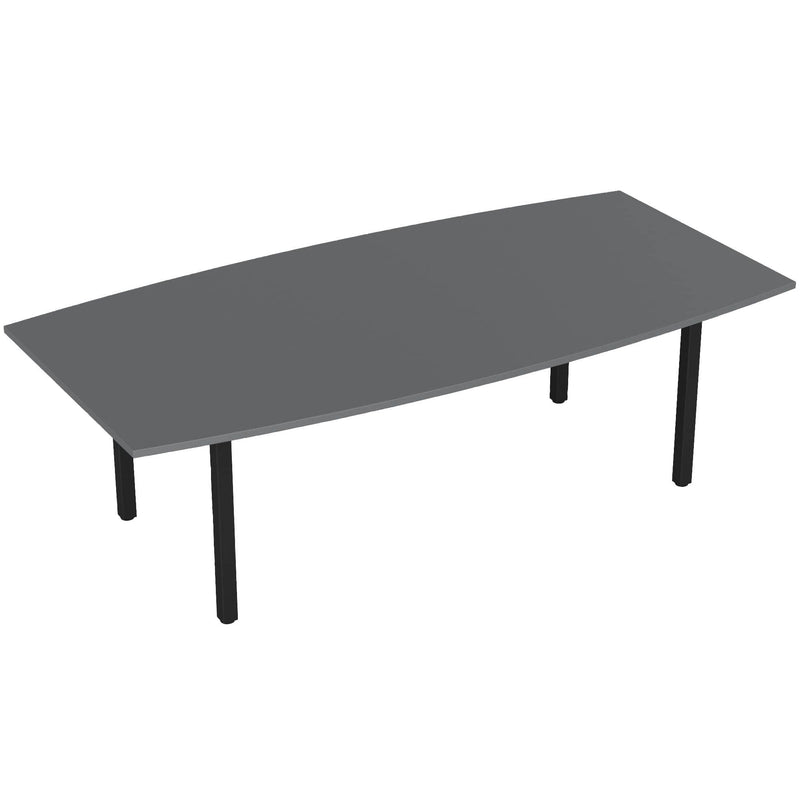 Cubit Boardroom Table Silver / Black