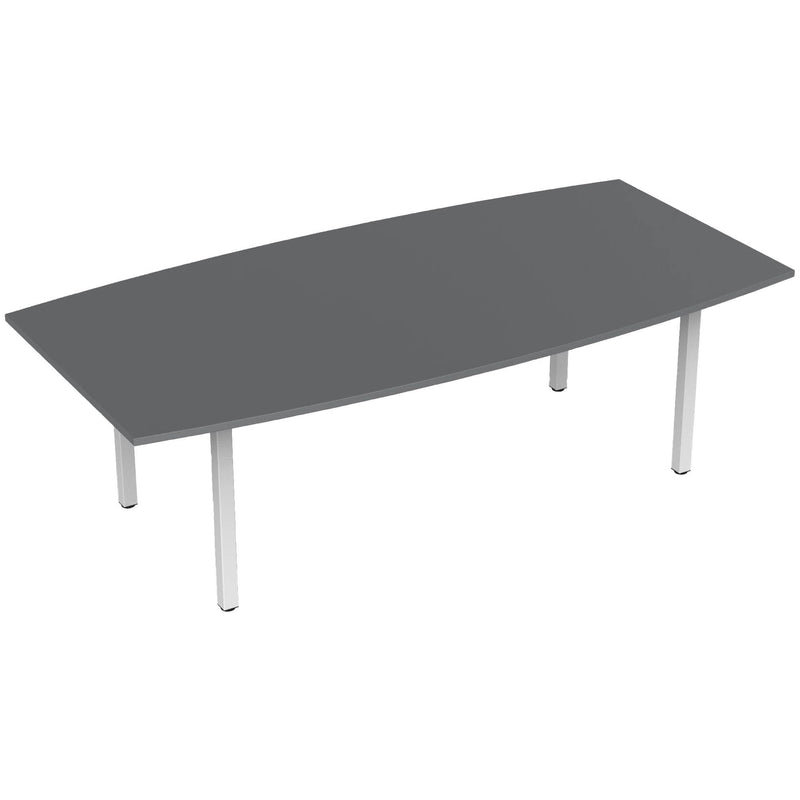 Cubit Boardroom Table Silver / White