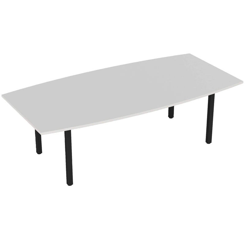 Cubit Boardroom Table White / Black