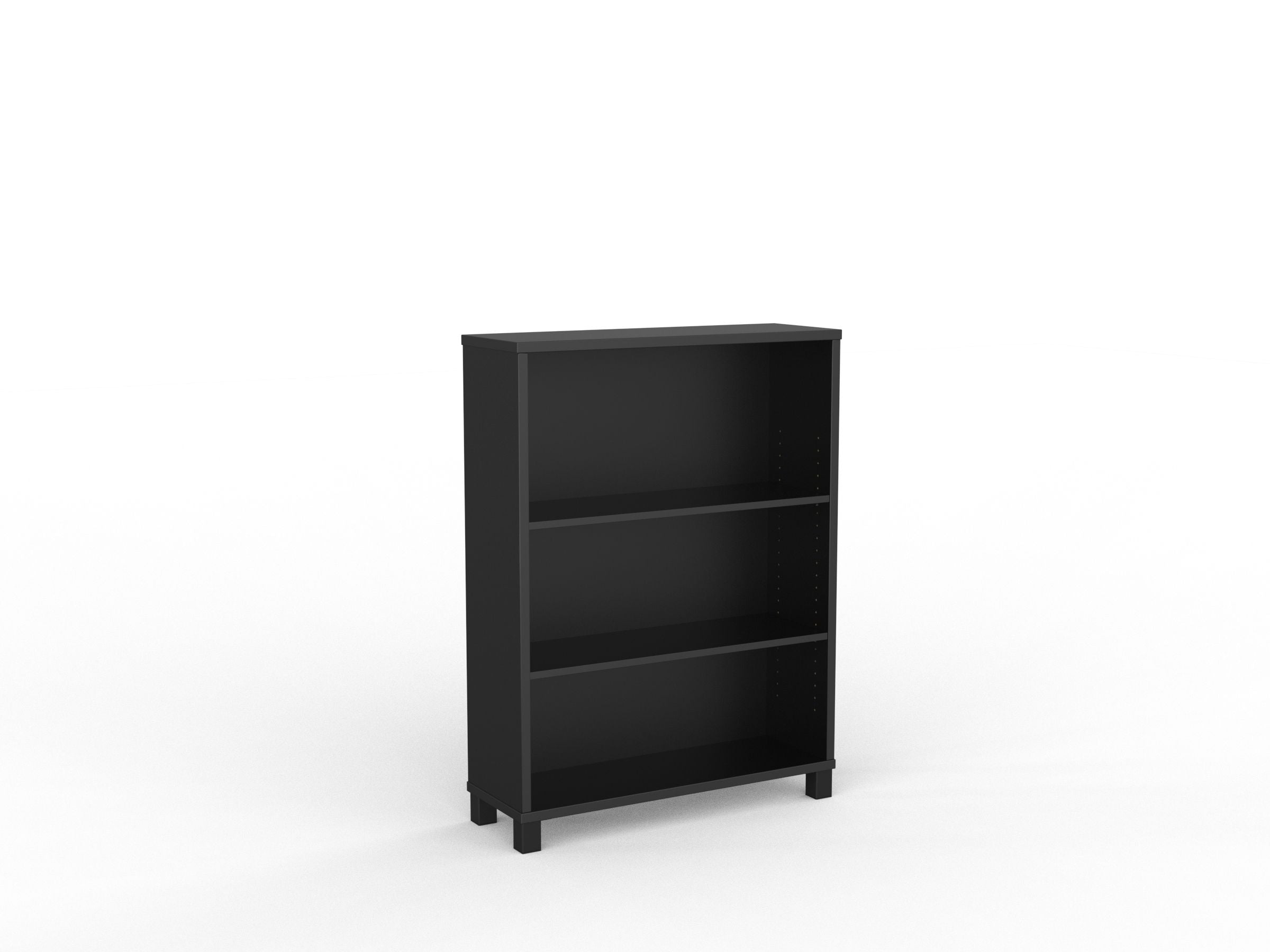 Cubit Bookcase 1200h x 900w x 315d / Black / Black