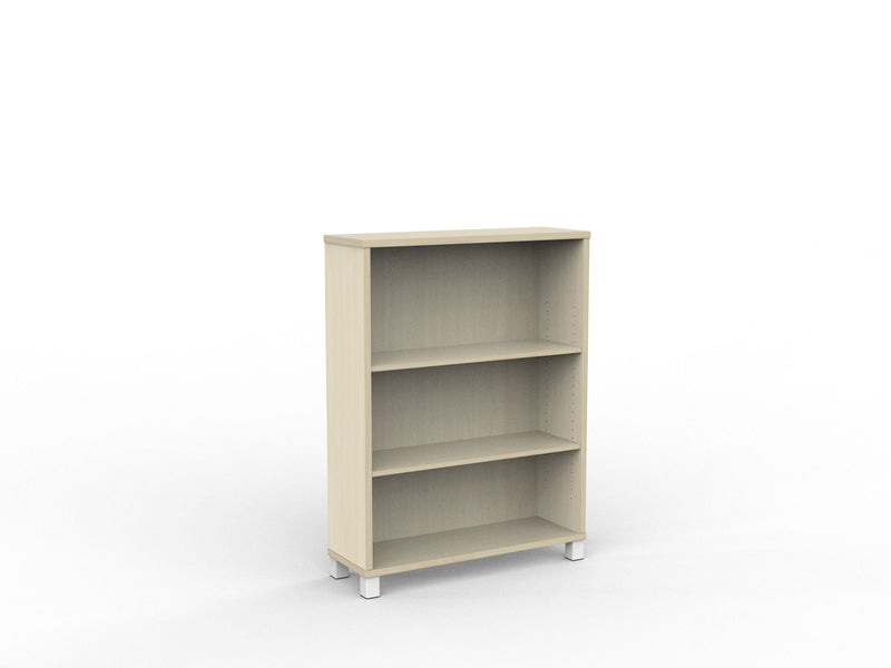 Cubit Bookcase 1200h x 900w x 315d / Nordic Maple / White