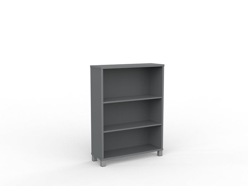 Cubit Bookcase 1200h x 900w x 315d / Silver / Silver