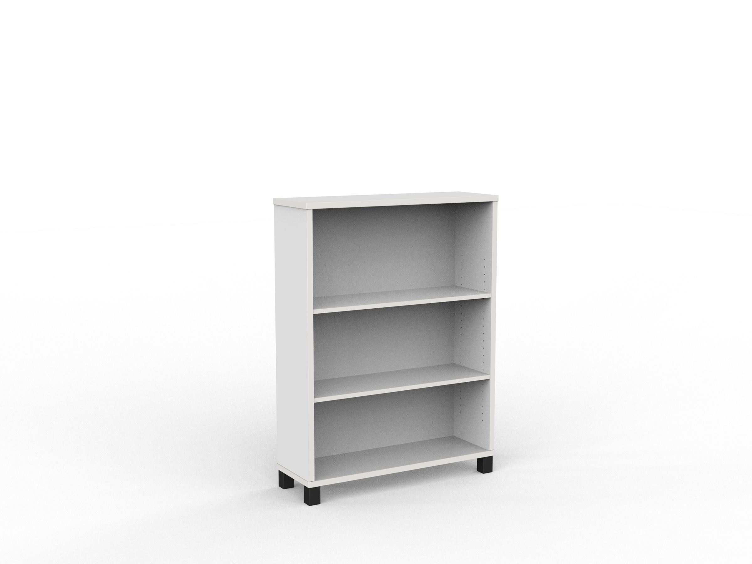 Cubit Bookcase 1200h x 900w x 315d / White / Black