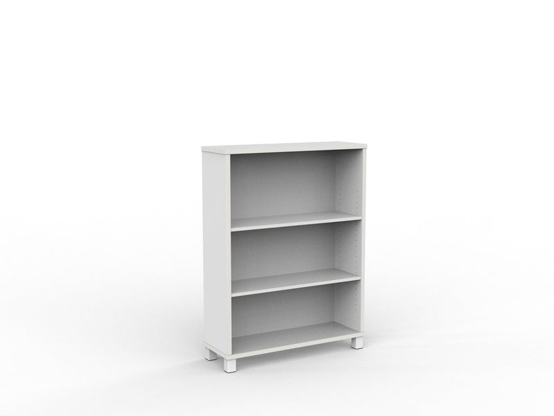 Cubit Bookcase 1200h x 900w x 315d / White / White
