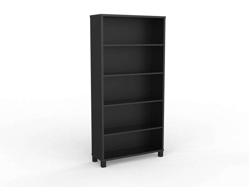 Cubit Bookcase 1800h x 900w x 315d / Black / Black