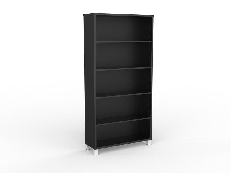 Cubit Bookcase 1800h x 900w x 315d / Black / White