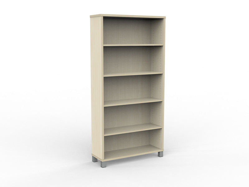 Cubit Bookcase 1800h x 900w x 315d / Nordic Maple / Silver