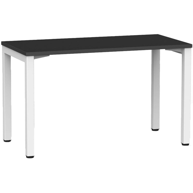 Cubit Fixed Height Desk 1200 x 700 / Black / White