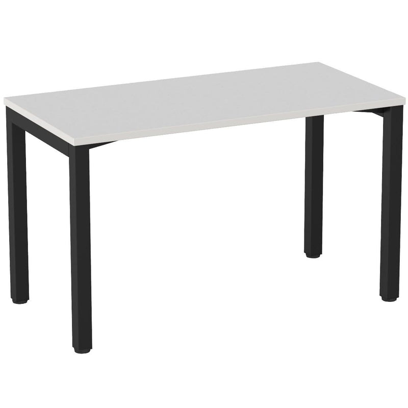 Cubit Fixed Height Desk 1200 x 700 / White / Black