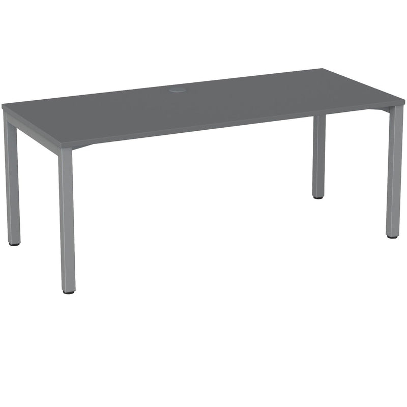 Cubit Fixed Height Desk 1800 x 800 / Silver / Silver