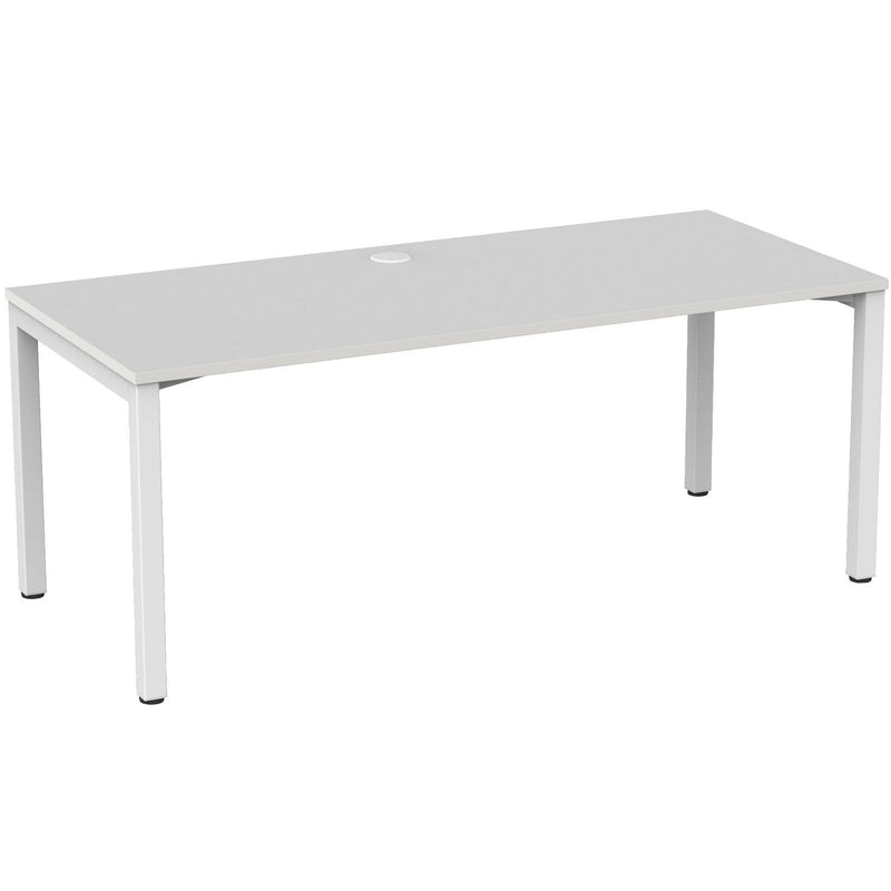 Cubit Fixed Height Desk 1800 x 800 / White / White