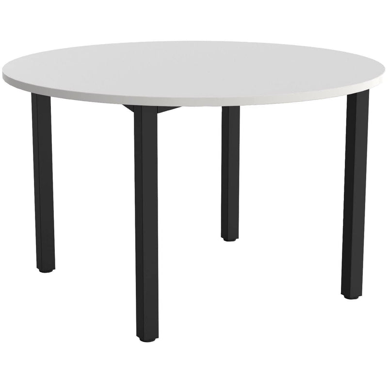 Cubit Round Meeting Table White / Black