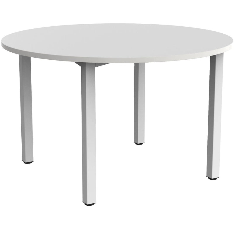 Cubit Round Meeting Table White / White