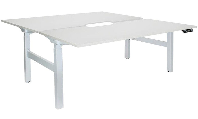 Elevate Electric Shared Desk 1800 x 800 / White / White