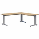 Energy 90 Corner Workstation 1500 x 1500 x 700 / Classic Oak Naturale / Silver