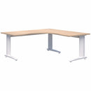 Energy 90 Corner Workstation 1500 x 1500 x 700 / Refined Oak Naturale / White
