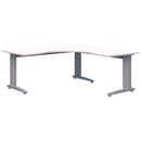 Energy 90 Corner Workstation 1500 x 1500 x 700 / Snow Velvet / Silver