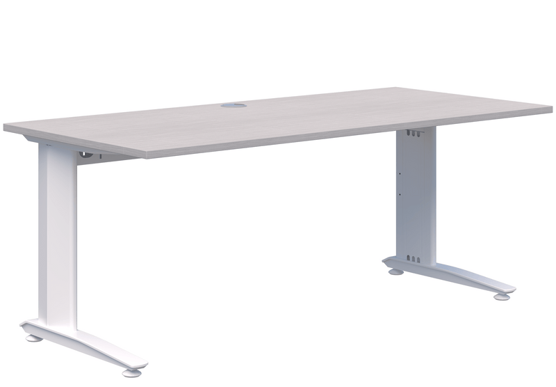 energy-fixed-height-single-desk-1500x800-Silver-Strada-Naturale-W