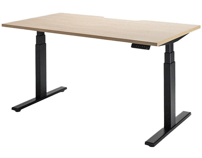Enhance Individual Standing Desk 1500 x 800 / Autumn Oak / Black