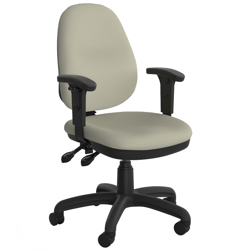 Evo High Back 2 Lever Chair Riverstone / With Arms