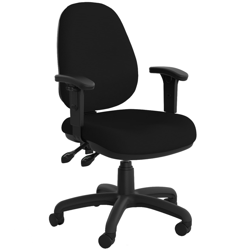 Evo Luxe High Back Chair Black / With Arms