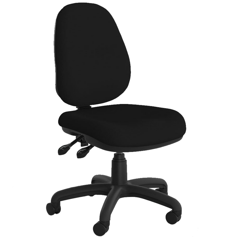 Evo Luxe High Back Chair Black / Without