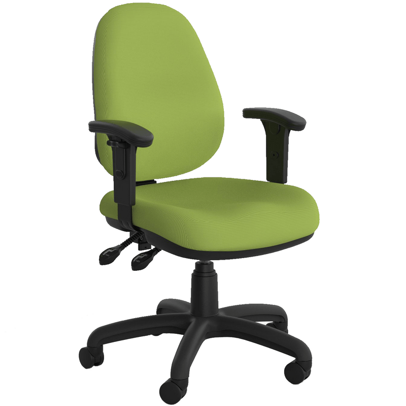 Evo Luxe High Back Chair Lime Green / With Arms