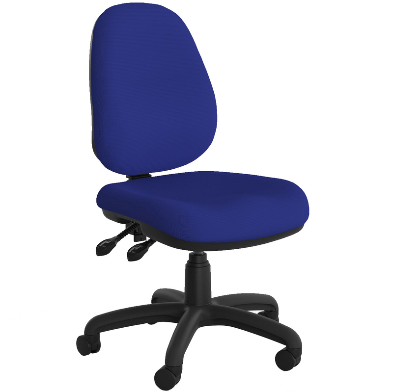 Evo Luxe High Back Chair Royal Blue / Without