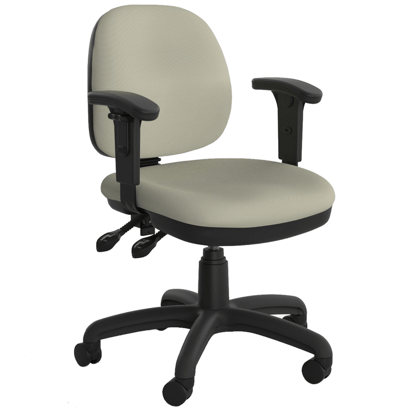 Evo Mid Back 2 Lever Chair Riverstone / With Arms