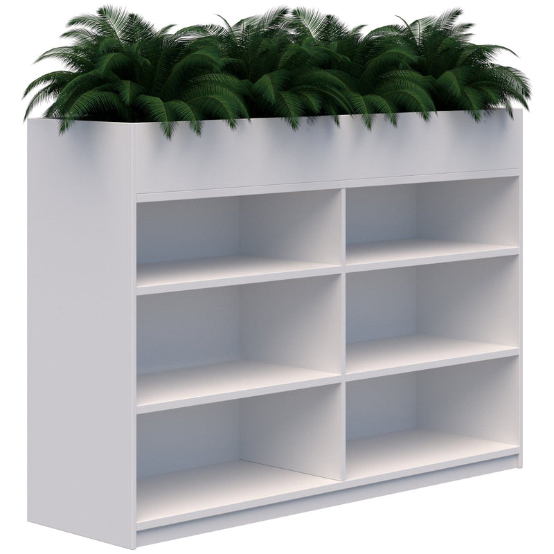 Mascot Planter Bookshelves 1200x1800 / Snow Velvet