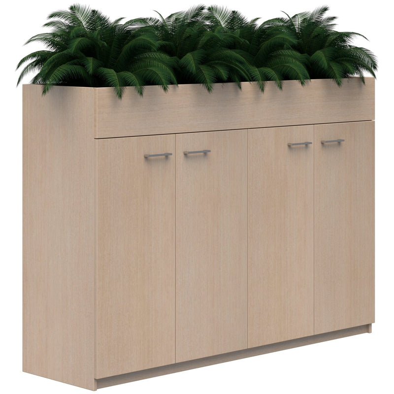 Mascot Planter Cabinet 1200x1800 / Refined Oak / Locking