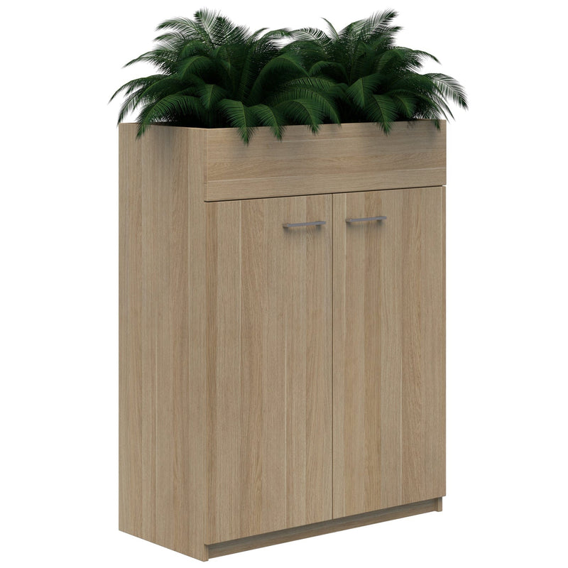 Mascot Planter Cabinet 1200x900 / Classic Oak / Locking