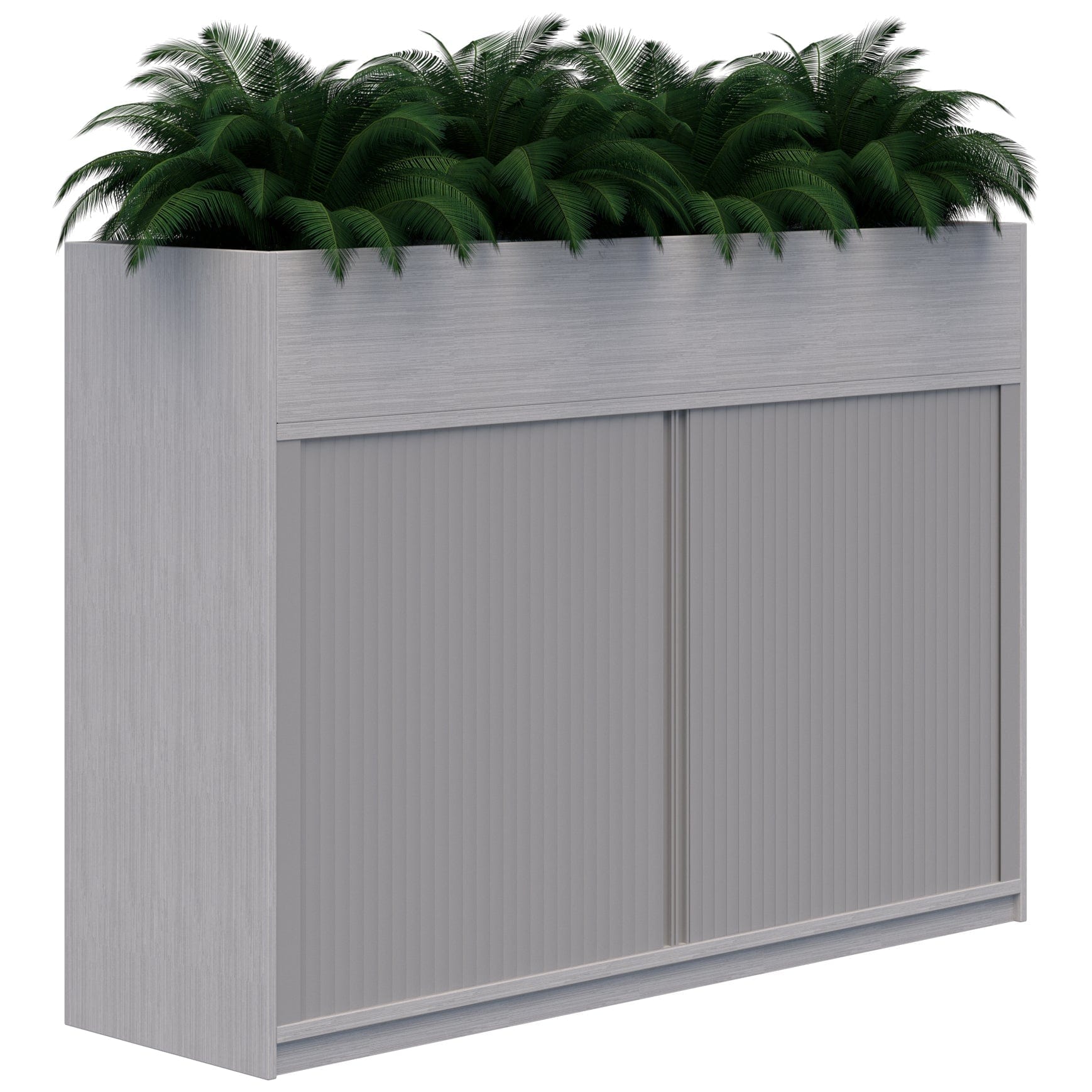 Mascot Planter Tambour 1200x1800 / Silver Strata / Locking