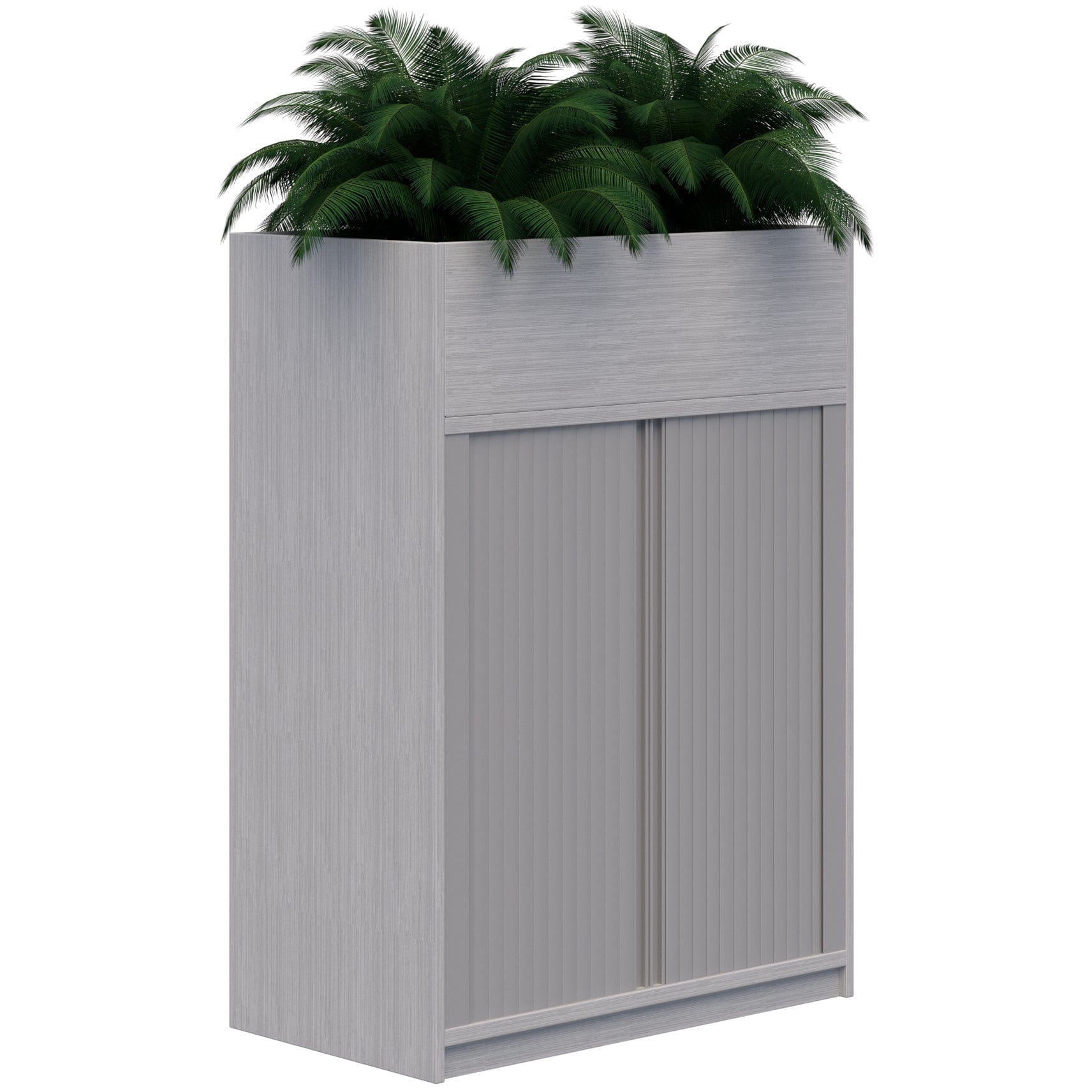 Mascot Planter Tambour 1200x900 / Silver Strata / Locking